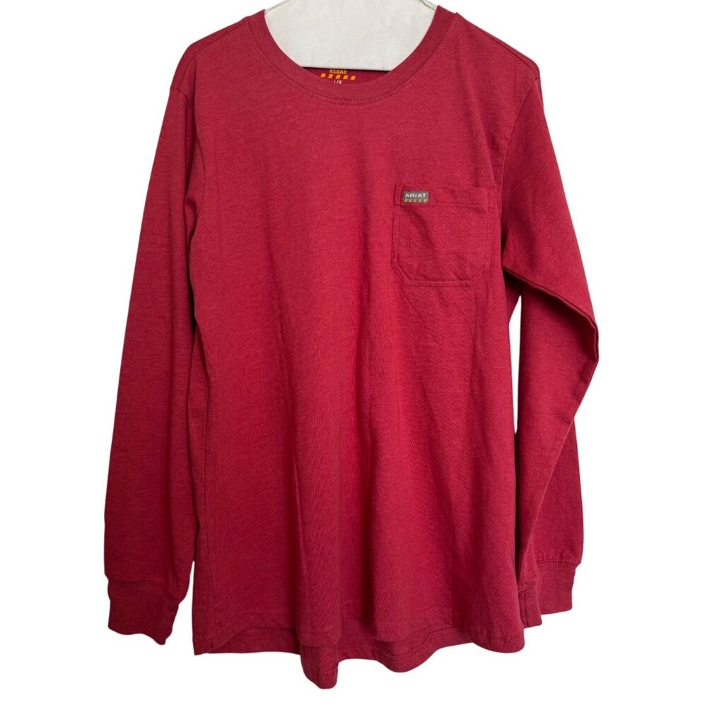 Ariat Rebar Size Large long Sleeve Cotton Tee Shirt NWT $33 Women’s